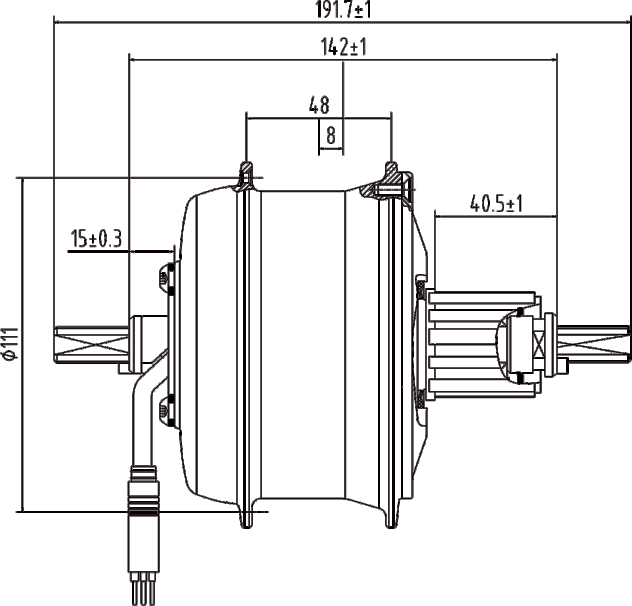Drawing-of-DGW12MC-Rear-Drive-Motor-city-bike Drawing-of-DGW12MC-Rear-Drive-Motor-city-bike